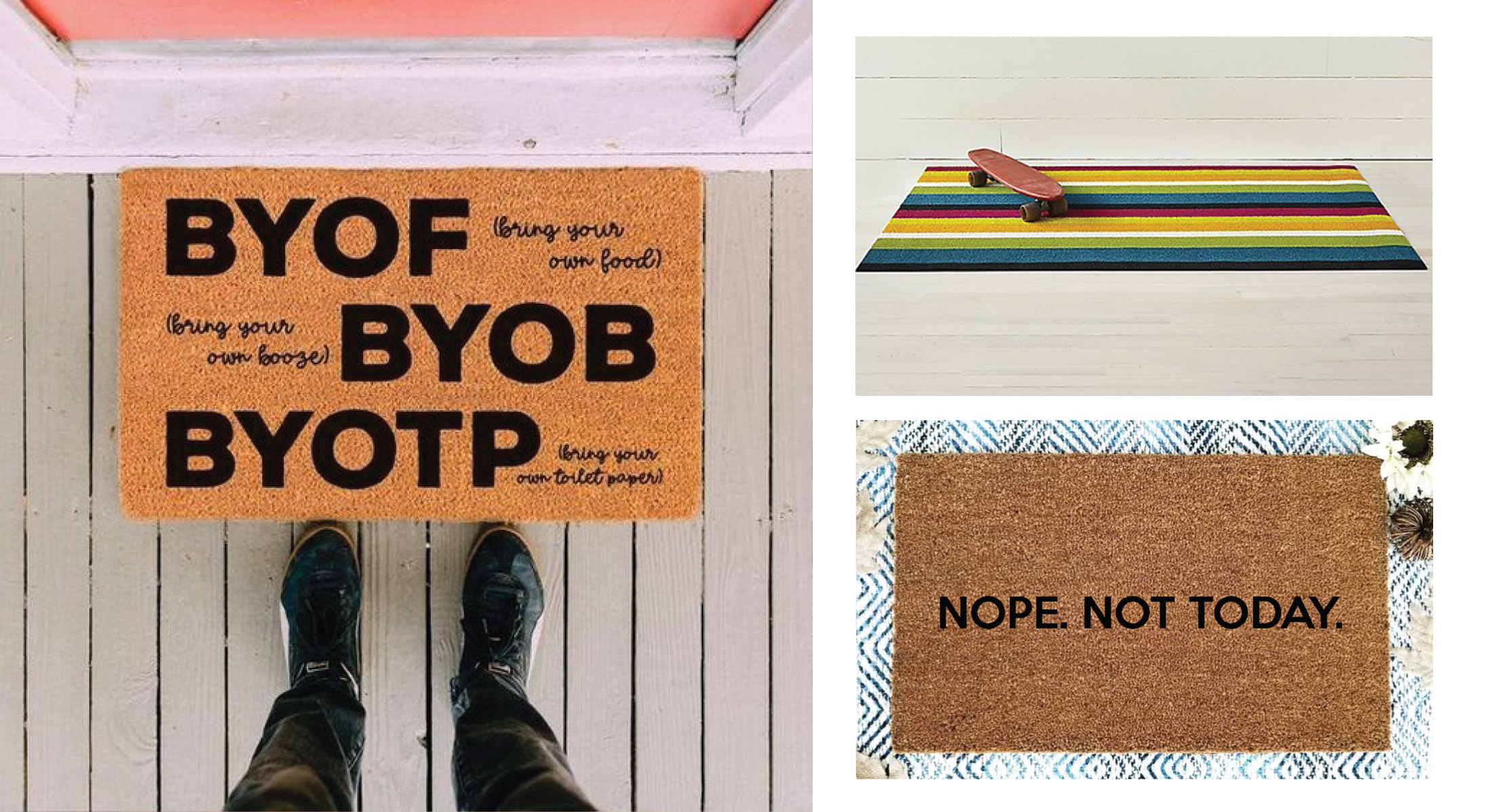 12 Funny Outdoor Doormats For Spring The Mom Edit