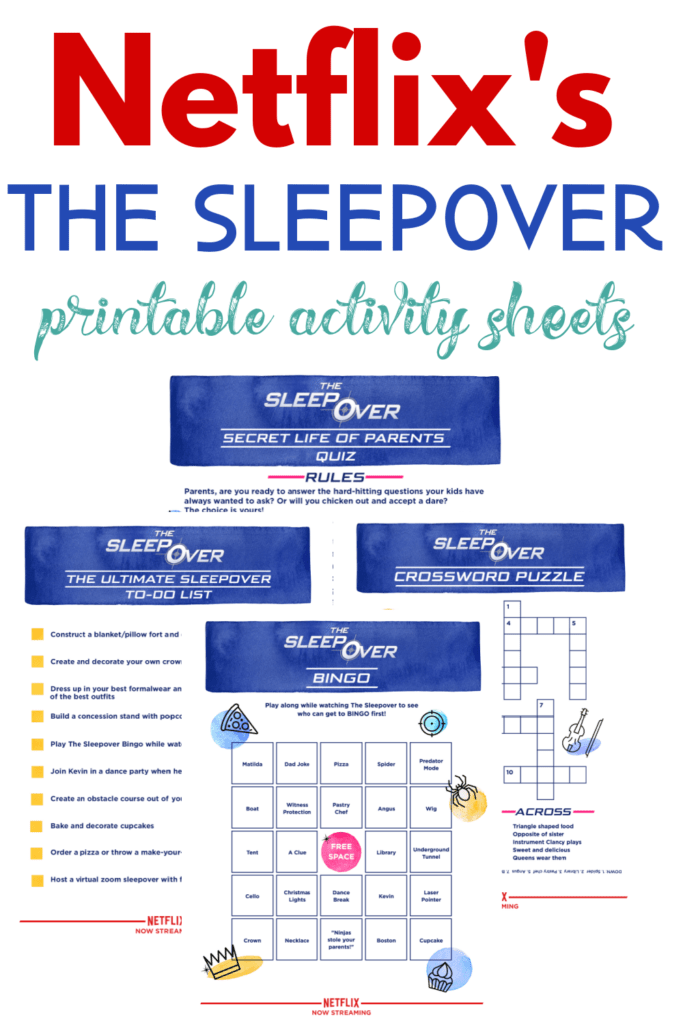 Netflix's The Sleepover Activity Sheets Free Printables! The Momma