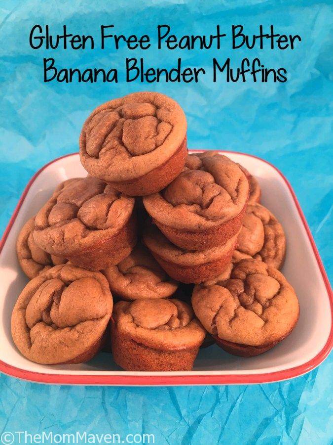 Gluten Free Peanut Butter Banana Blender Muffins The Mom Maven