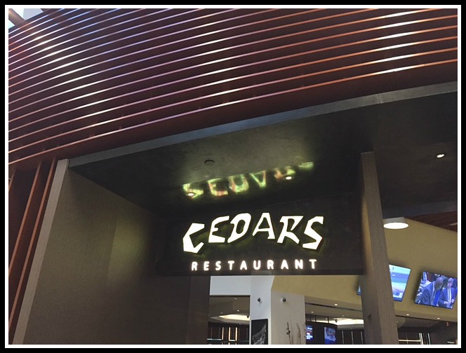 A Night at Cedar’s Restaurant