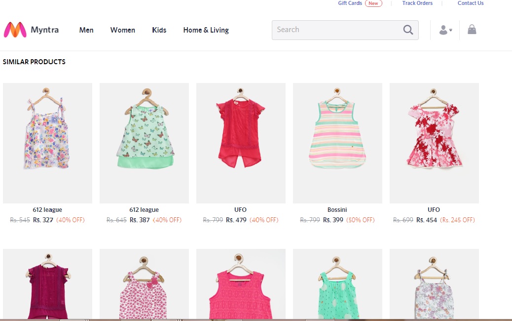 Online shopping for kids, is so much fun with Myntra