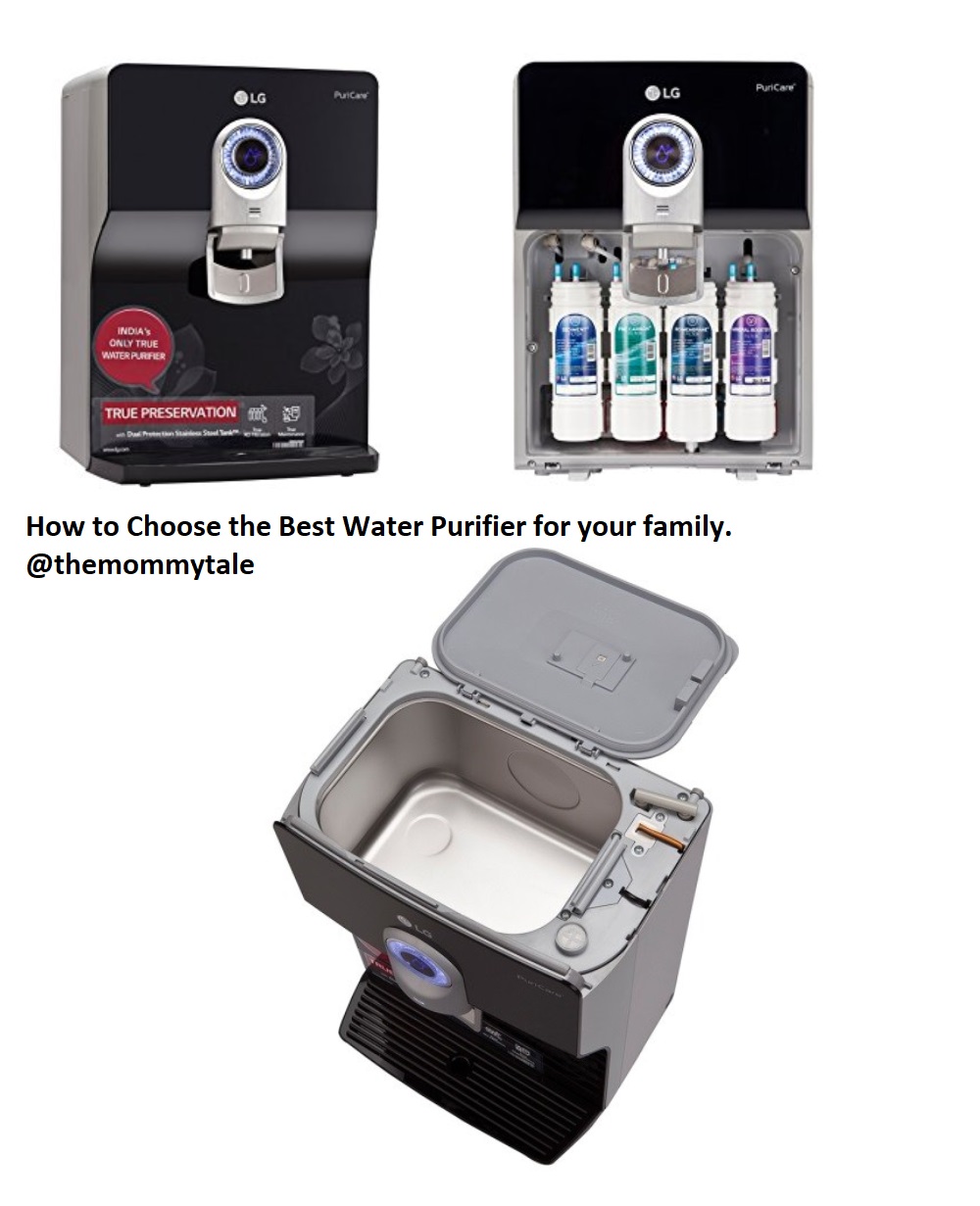 LG water purifier choose best RO. Purified water The Mommy Tale