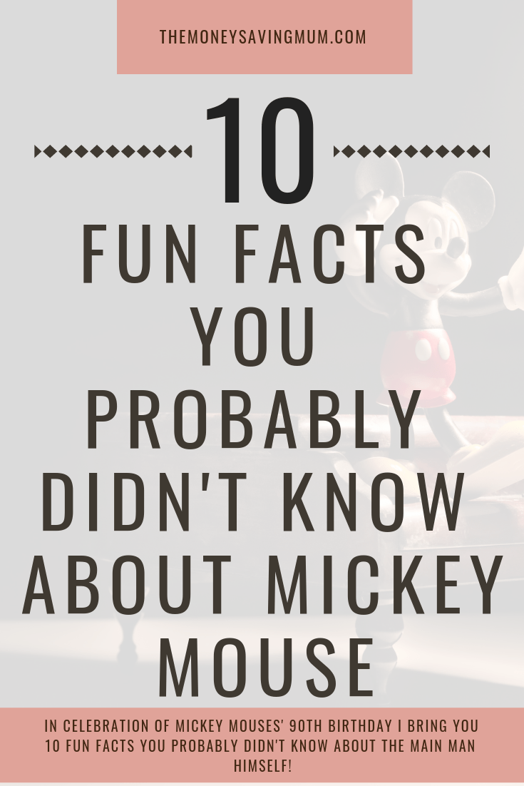 10 fun facts you probably didn't know about Mickey Mouse