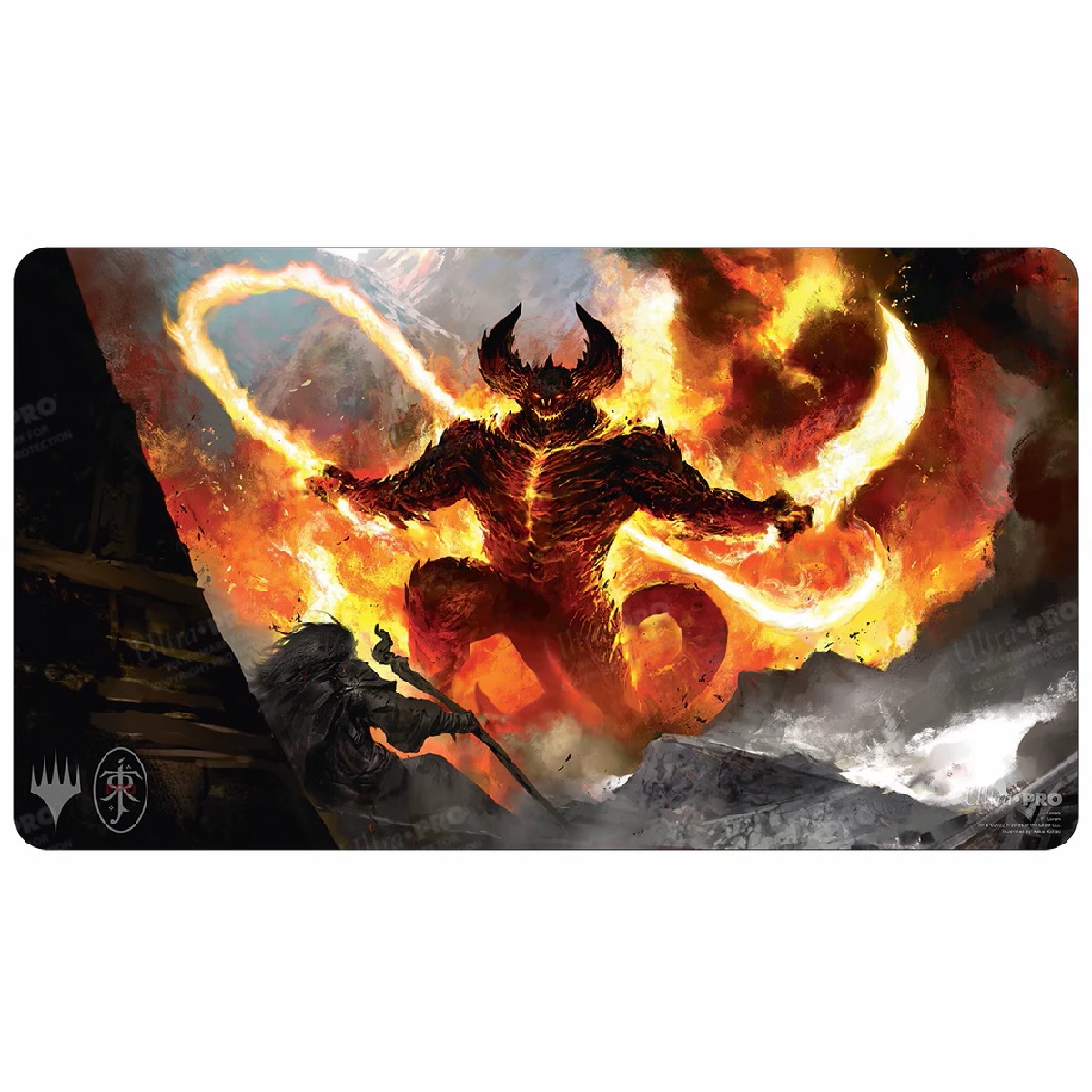 Playmat MTG Lord of the Rings Commander The Balrog The Monkey