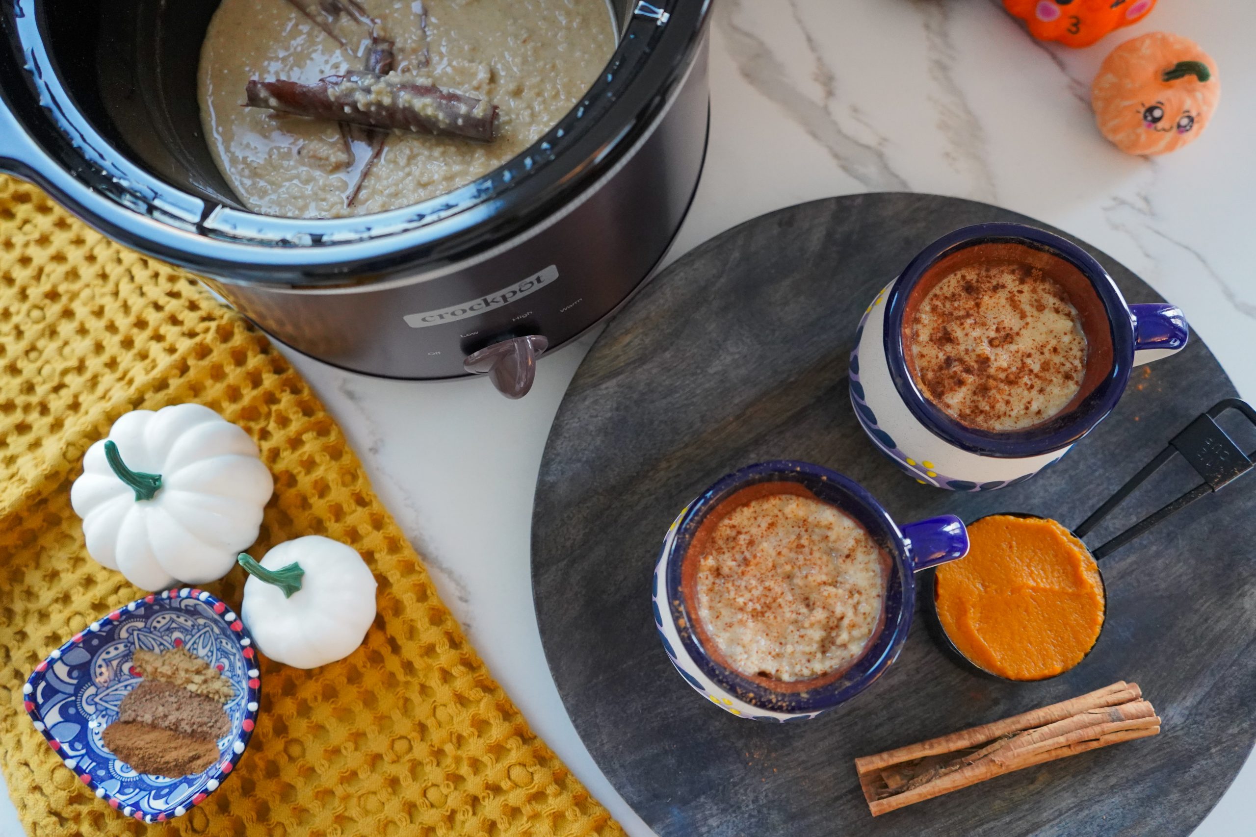 Pumpkin Pie Slow Cooker Oatmeal - The Mother Overload