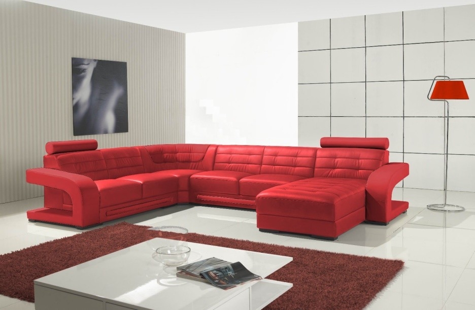 2024 Popular Red Sectional Sleeper Sofas