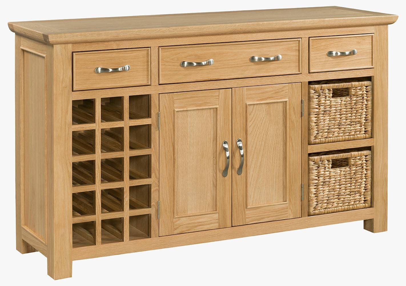 15 Inspirations Oak Sideboards with Wine Rack