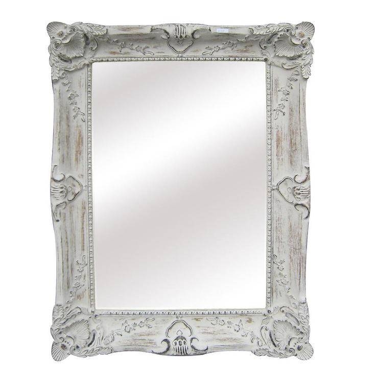 15 Best Collection of Antique White Wall Mirrors