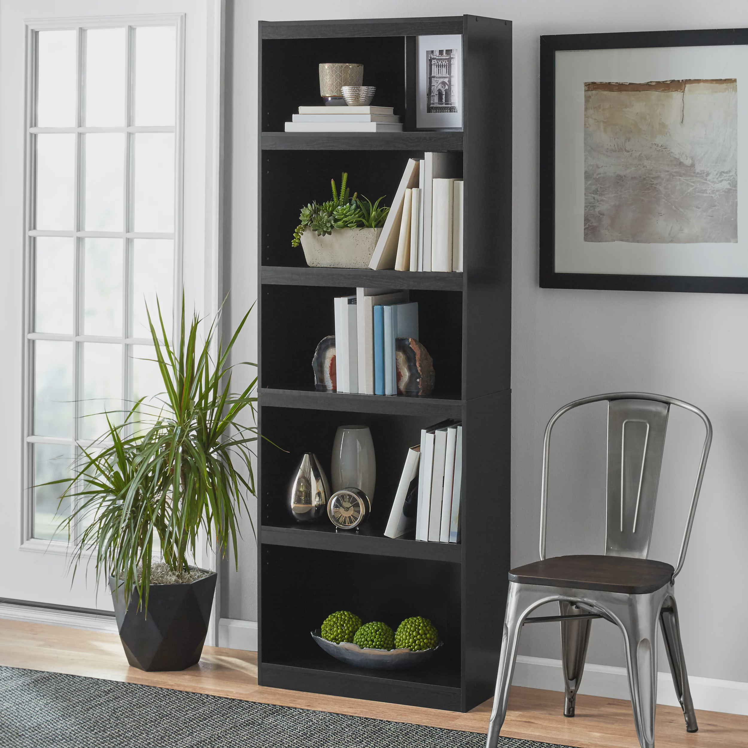 2024 Popular Fiveshelf Bookcases with Drawer