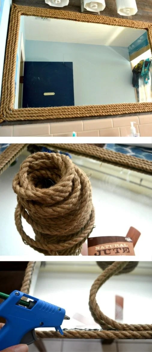 DIY Nautical Rope Mirror Decor [For Under 35!] theMRSingLink