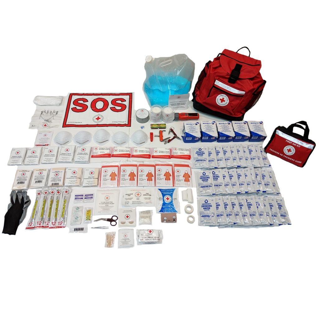 5 PERSON 72 HOUR BASIC DISASTER PREPAREDNESS KIT WITH WATER RATIONS