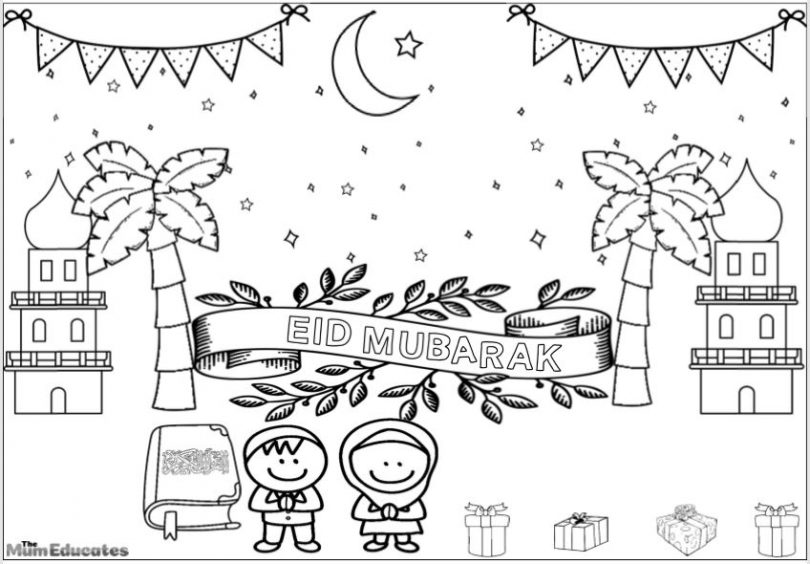 45 best ideas for coloring Eid Coloring Printables For Kindergarten