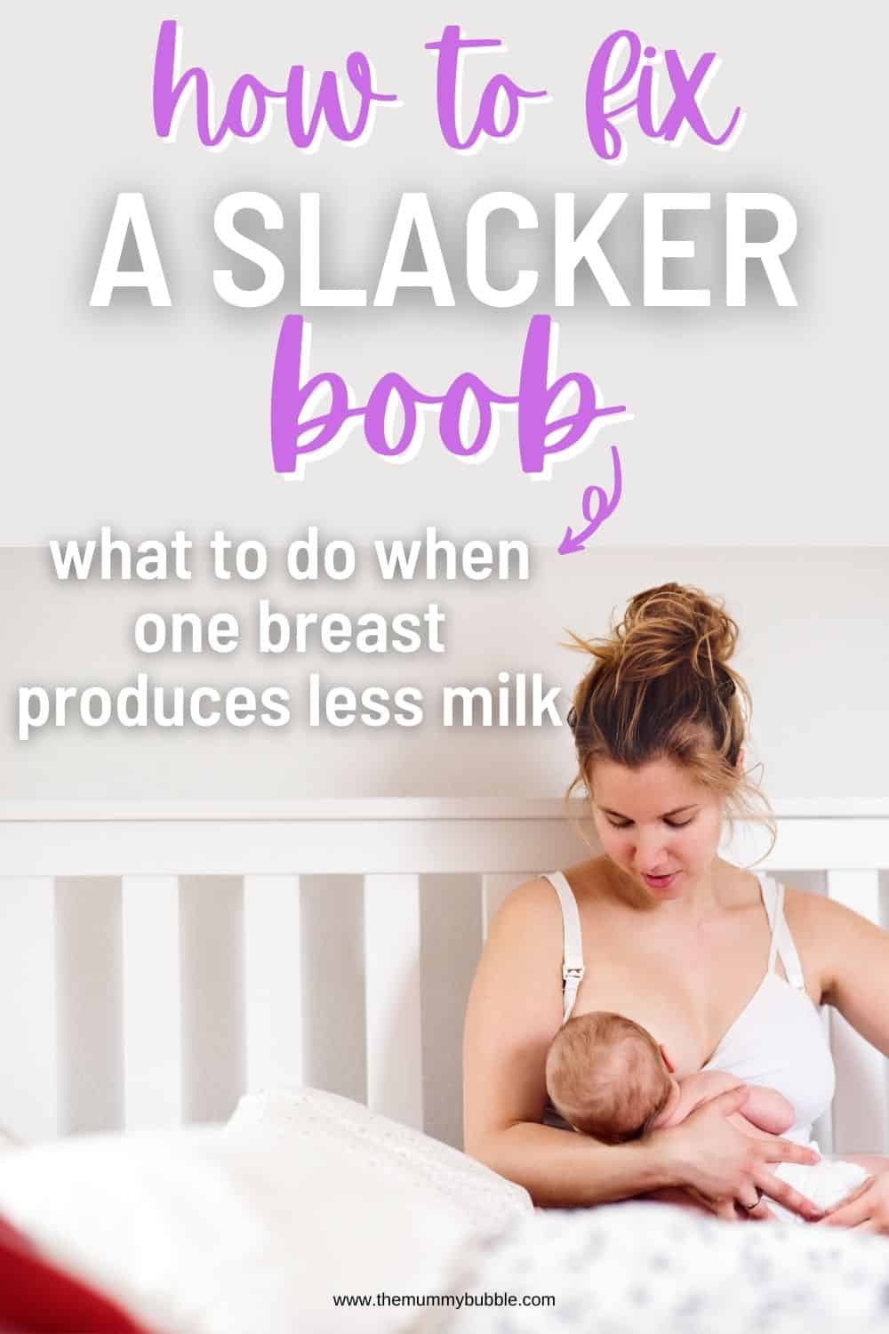 What to do when one breast is producing less milk The Mummy Bubble
