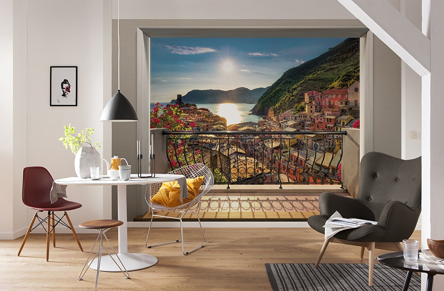 Vernazza Wall Mural 8988 by Komar Full Size Large Wall Murals The