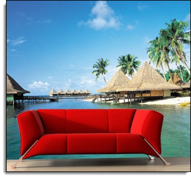 An Enchanted Island Wall Mural Full Size Large Wall Murals The Mural