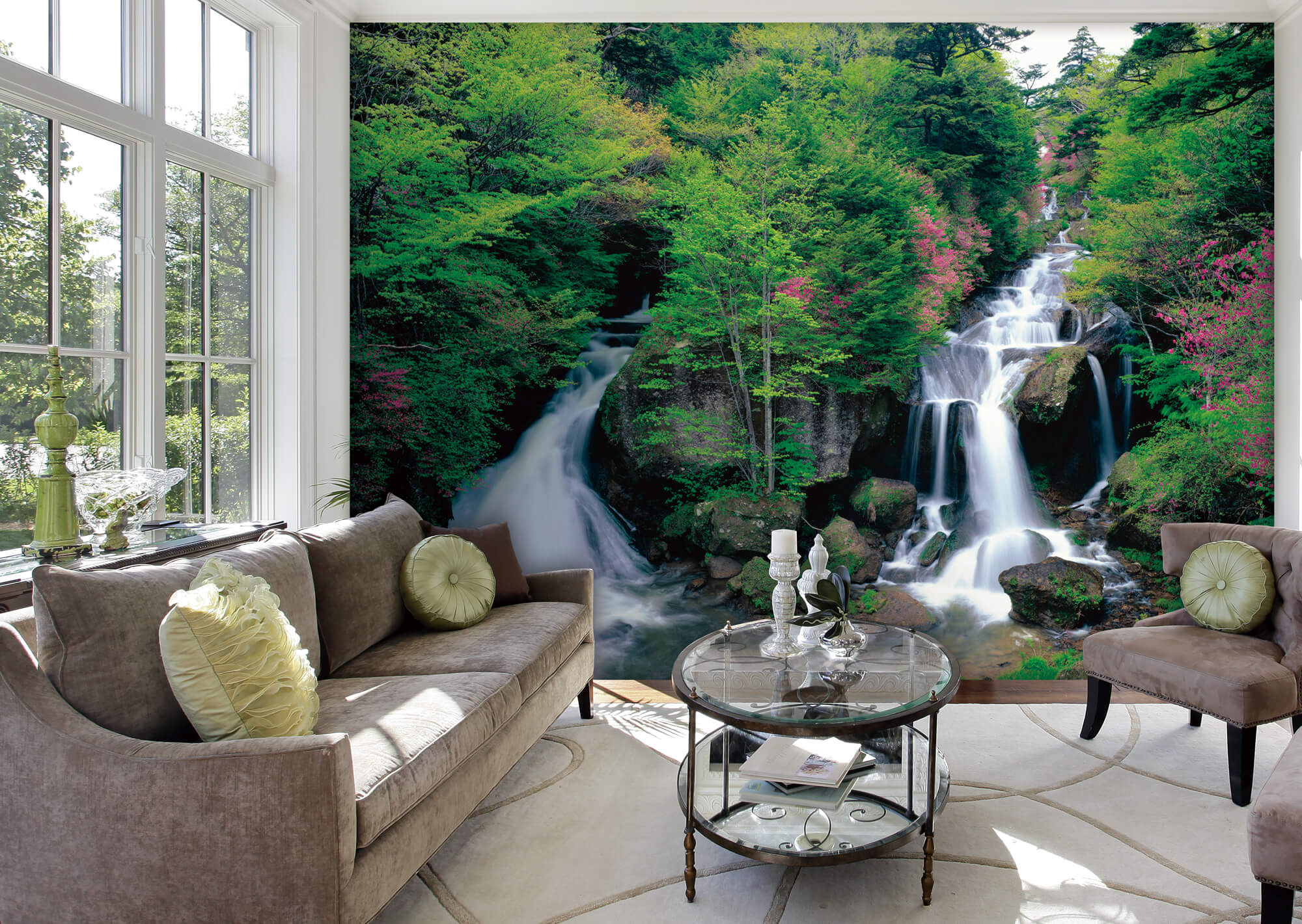 Twin Falls PR1840 Wall Mural Full Size Large Wall Murals The Mural Store