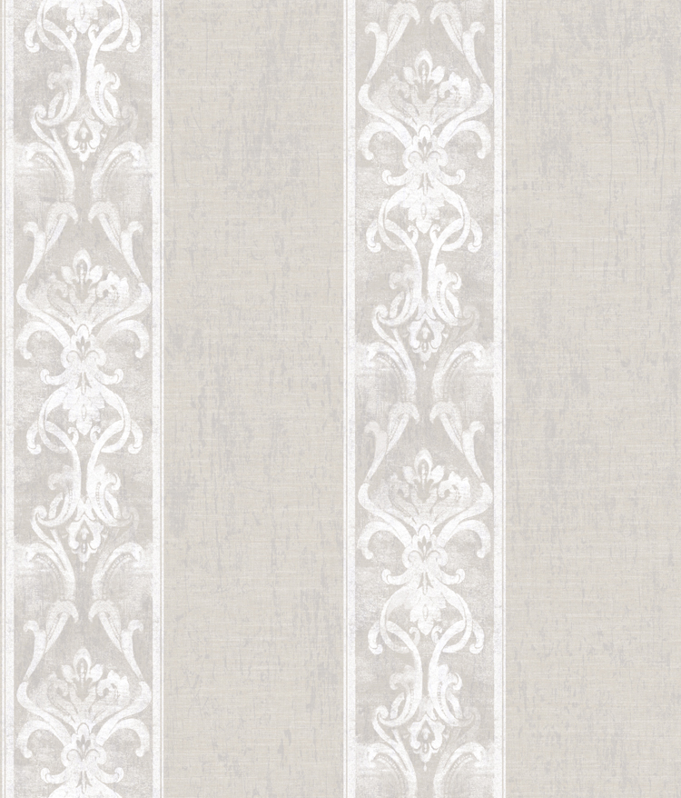 Elsa Taupe Alternating Damask Stripe Wallpaper Wallpaper Wallpaper And