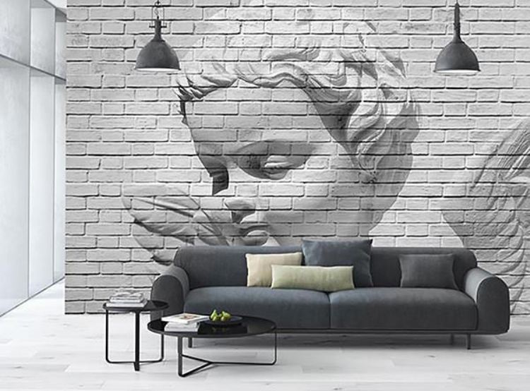 Angel Brick Wall Mural Full Size Large Wall Murals The Mural Store