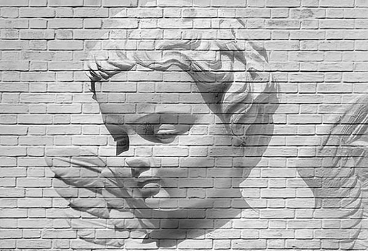 Angel Brick Wall Mural Full Size Large Wall Murals The Mural Store