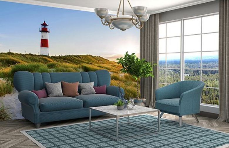 Lighthouse Wall Mural Full Size Large Wall Murals The Mural Store