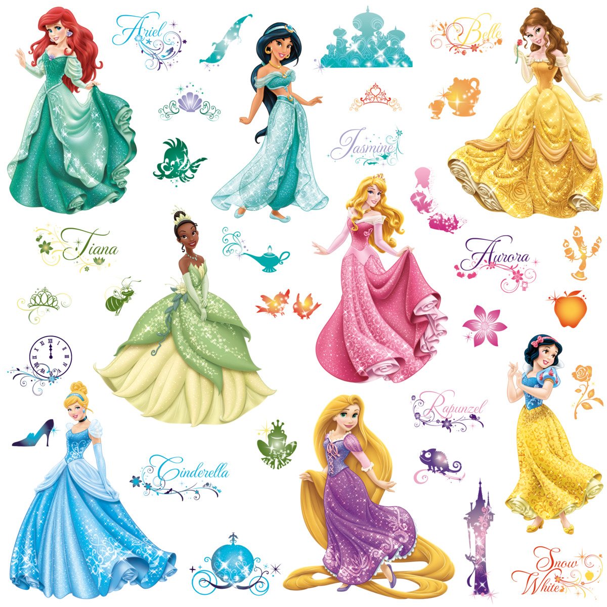Disney Princess Royal Debut Wall Decals Wallpaper And Borders The