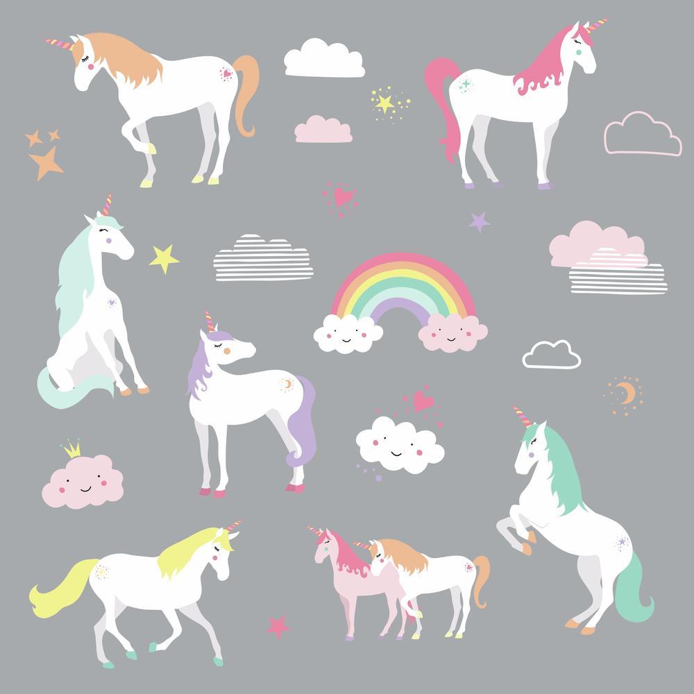 UNICORN MAGIC PEEL AND STICK WALL DECALS Peel And Stick Decals The