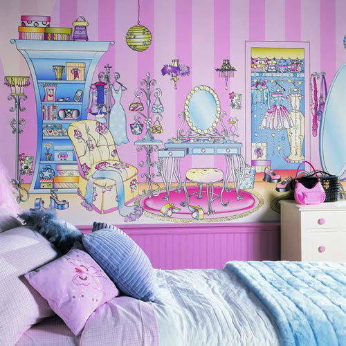 Dressing Room Wall Mural Midsize Wall Murals The Mural Store