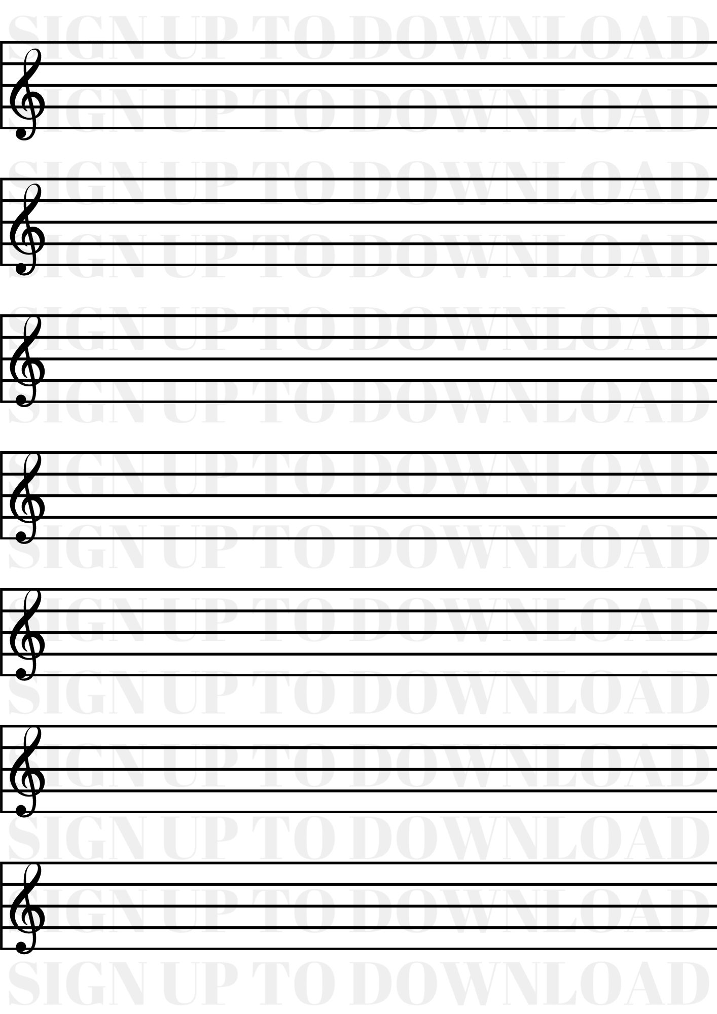 Music Manuscript Paper // The Musical Me