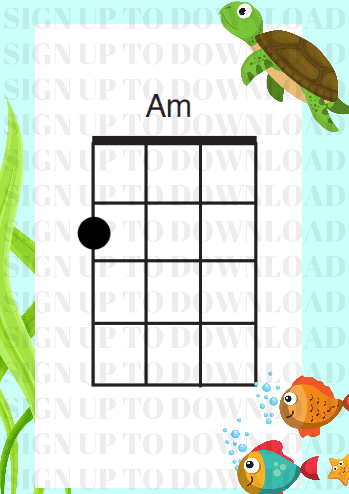 Octopus's Garden Ukulele Chords Chart // The Musical Me