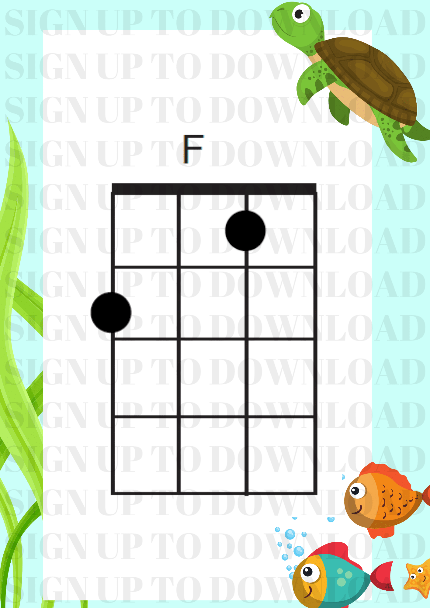 Octopus's Garden Ukulele Chords Chart // The Musical Me