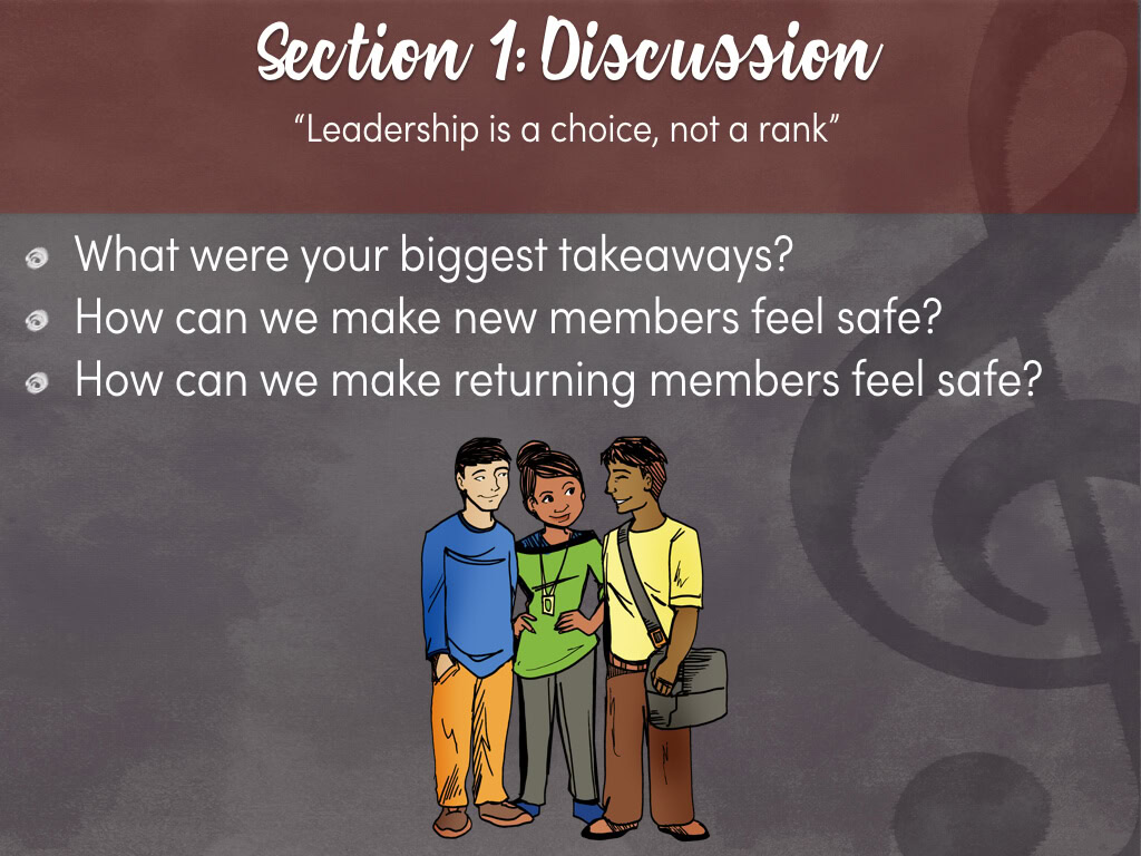 High School Marching Band Leadership Training Program The Musical Rose