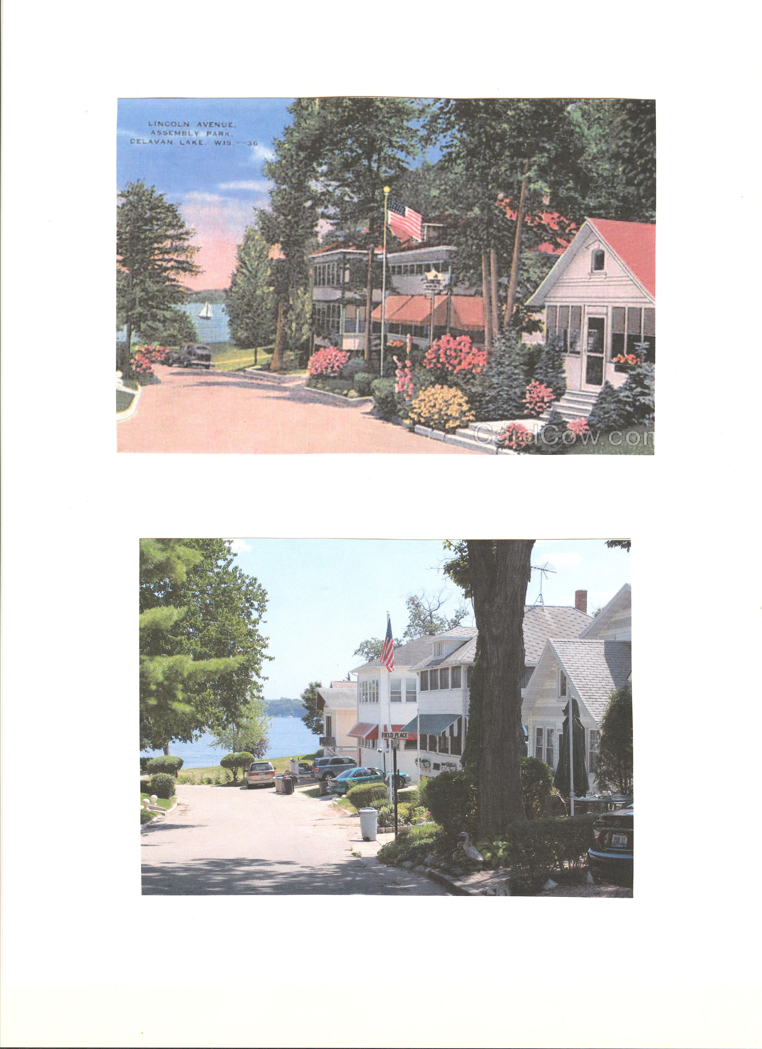 Delavan WI.Lincoln Ave. Assembly Park Then and Now