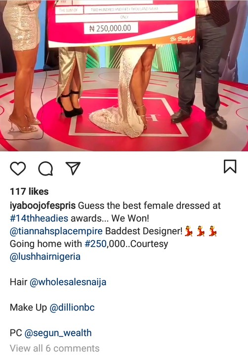 Iyabo Ojo wins best dressed female at Headies Award The Nation