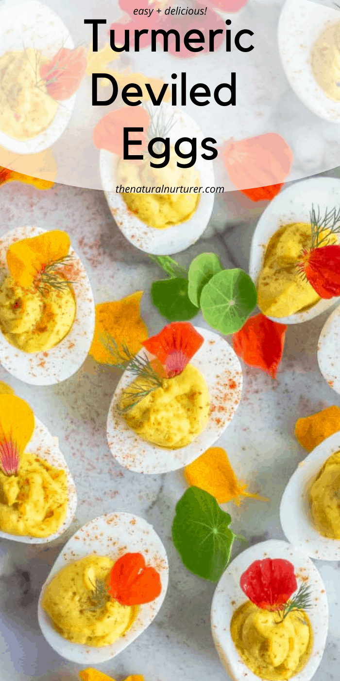 Turmeric Deviled Eggs The Natural Nurturer