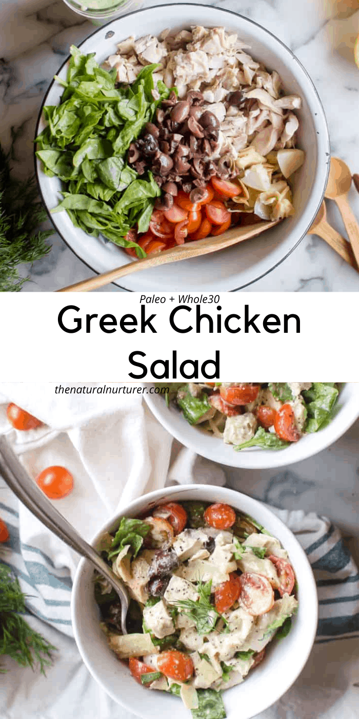 Whole30 Greek Chicken Salad The Natural Nurturer