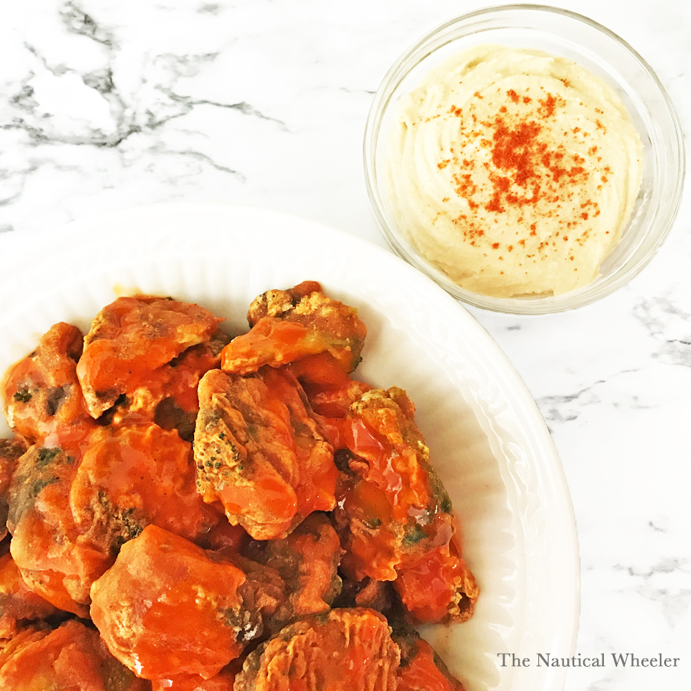 Healthy Super Bowl Appetizer Buffalo Broccoli Bites Recipe