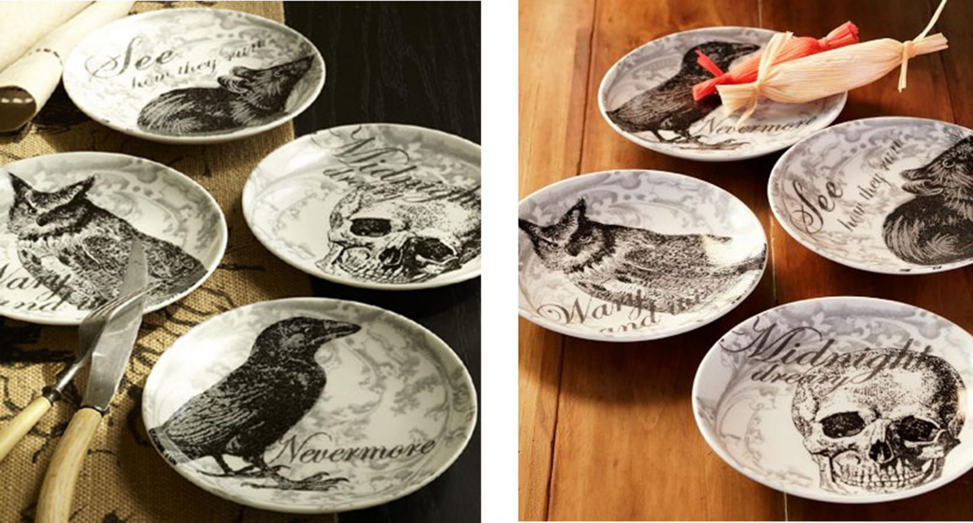 DIY Halloween Plates (Pottery Barn Inspired) & Free Printables!