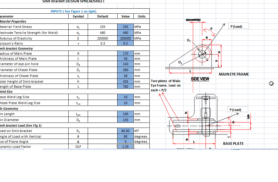 Smit Bracket Design Spreadsheet TheNavalArch