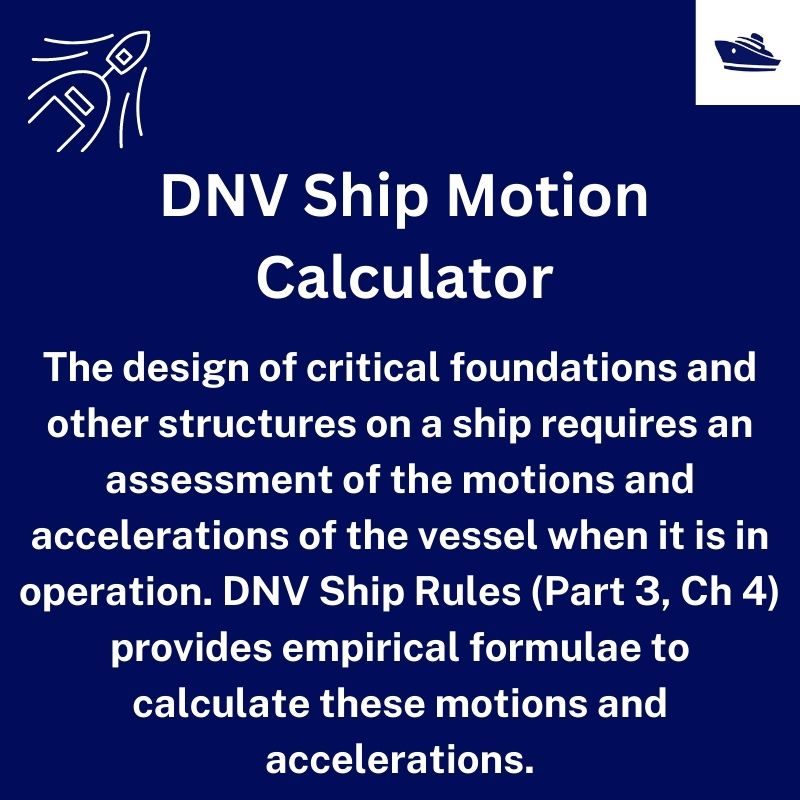 DNV Ship Motion Calculator