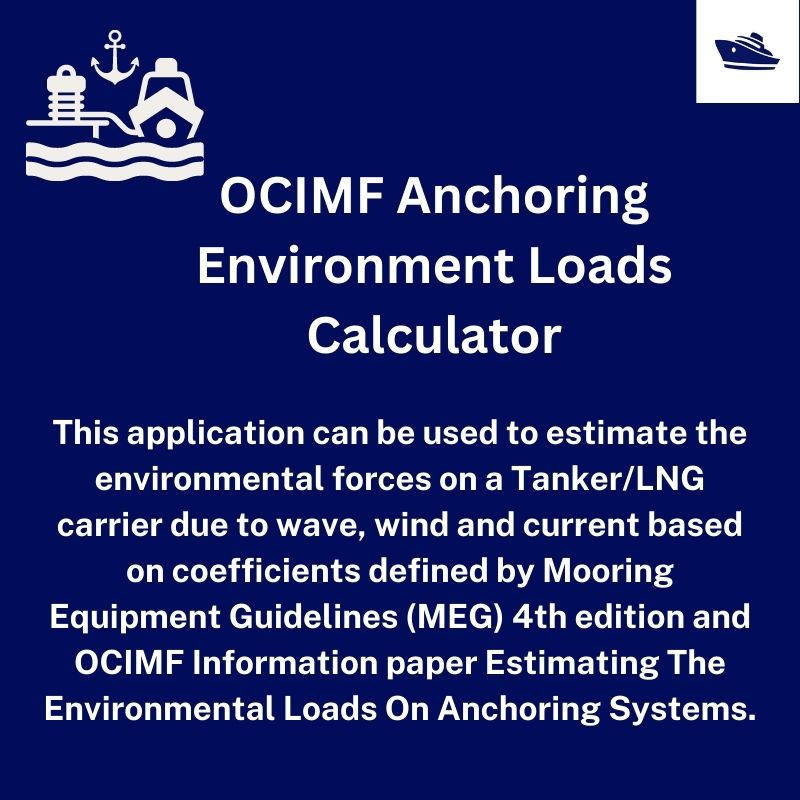 OCIMF Anchoring Environment Loads Calculator