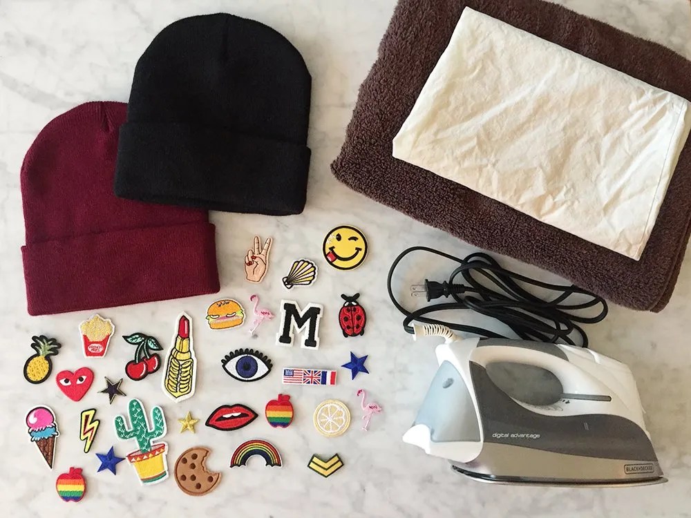 DIY patch beanie with petite rachelle the neon tea party