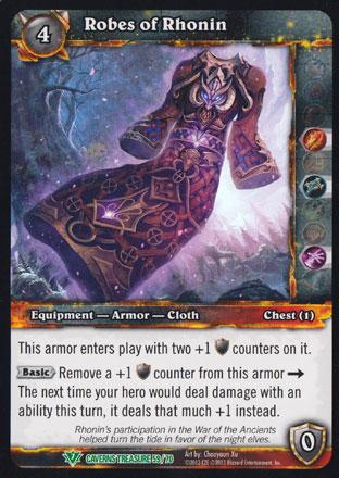 World of Warcraft TCG | Robes of Rhonin - Caverns of Time Treasure 