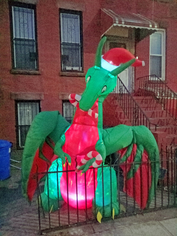 The Inflatable Christmas Dragon of Gowanus · The New Leaf Journal