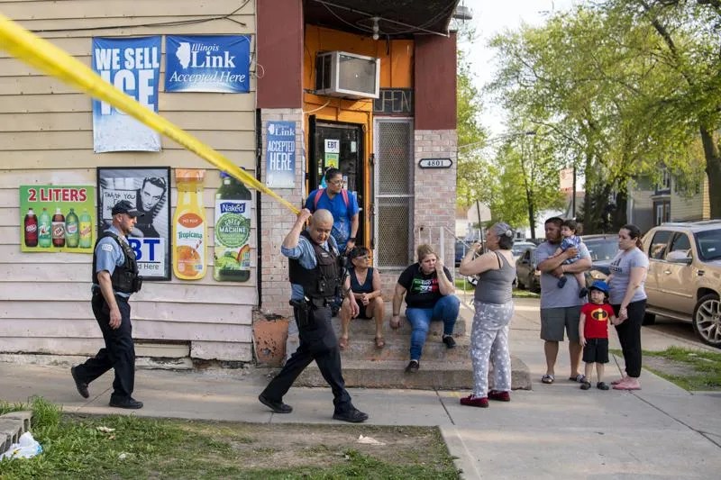 On Chicago's South Side, 10 people were injured and one was killed in