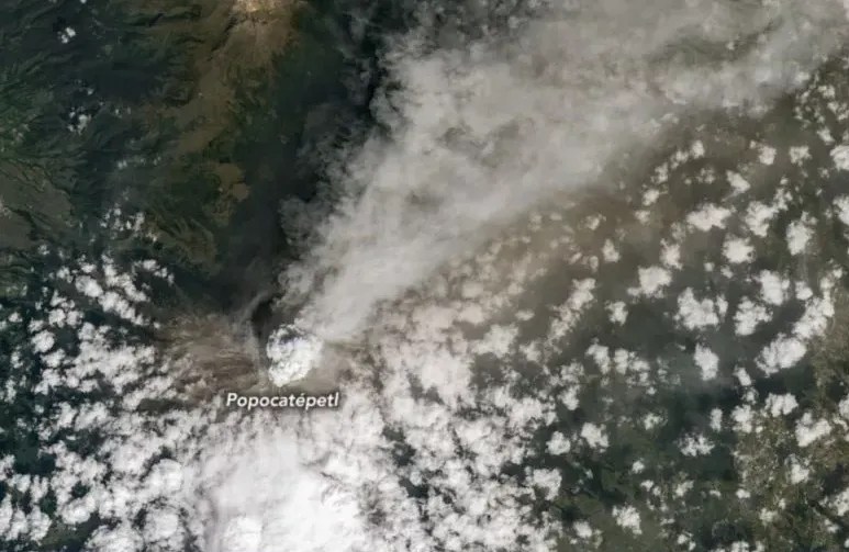 NASA Image Shows Volcanic Eruption That Halted Flights The News God