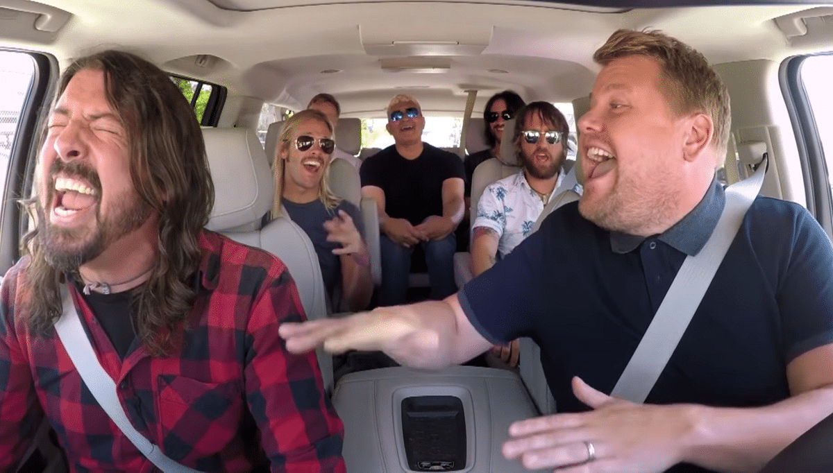 The Foo Fighters Were "A Little Filming James Corden's