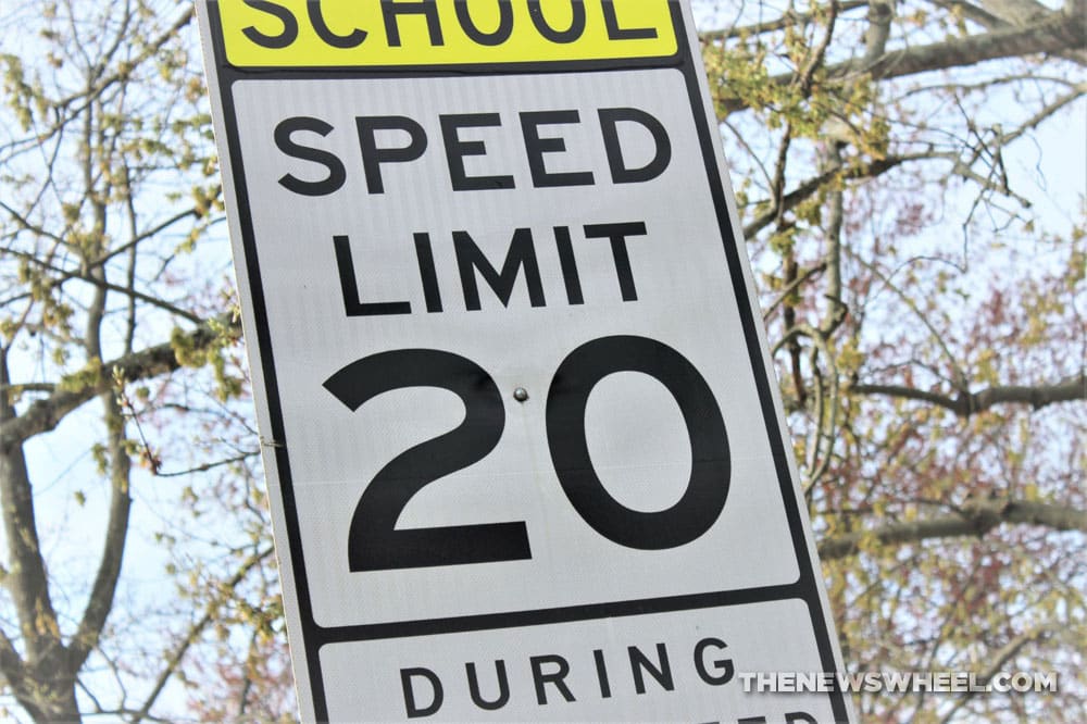 School Speed Limit Sign