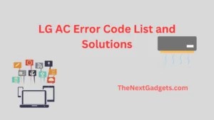 LG Refrigerator Error Code List and Solutions