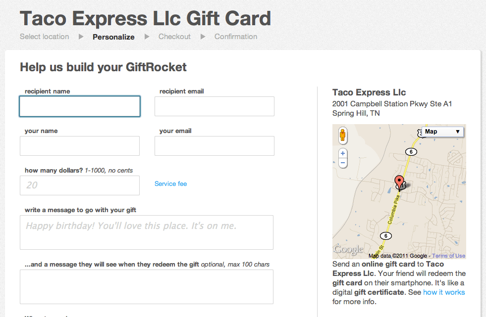 GiftRocket Free gift card program, works anywhere TNW Apps