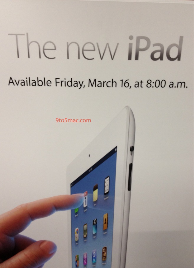 New iPad to go on Sale on Friday at 8am